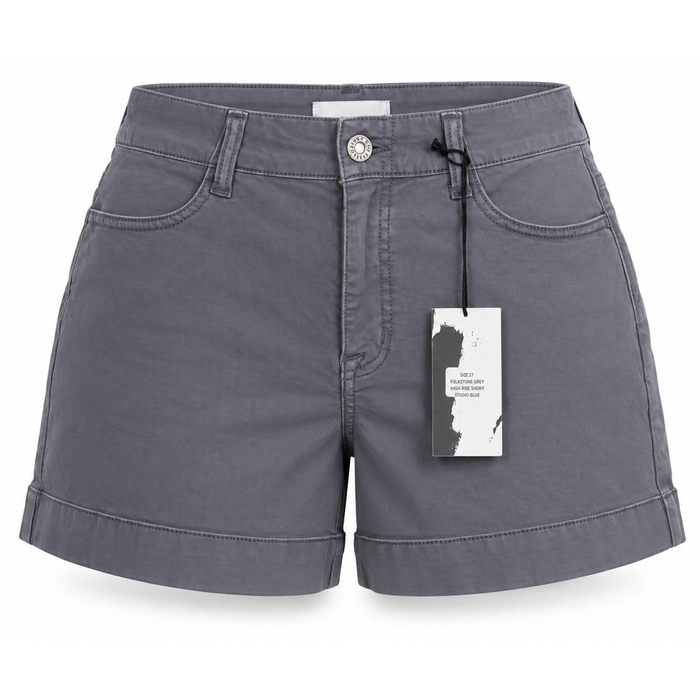 Studio Blue Womens Folkstone Grey Cuffed Shorts Size 27 NWT